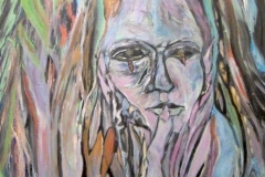 looking back. acrylic. 1997.