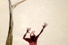 bad spirits. water color. 1992.