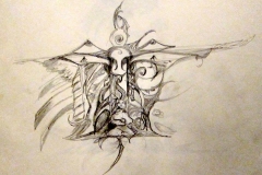 prayers answered. pencil. 1998.