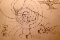 this is how shamanism works, right? pencil. 1998.