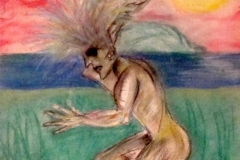 untitled. chalk pastel. 1990.