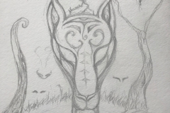 i breathe water now. pencil. 2018.